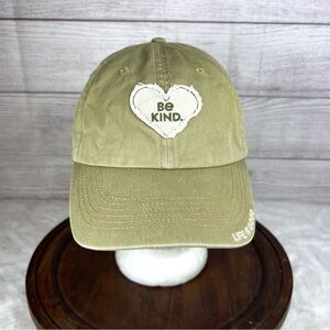 Life Is Good Women’s Green Be Kind Heart Patch Adjustable Baseball Hat